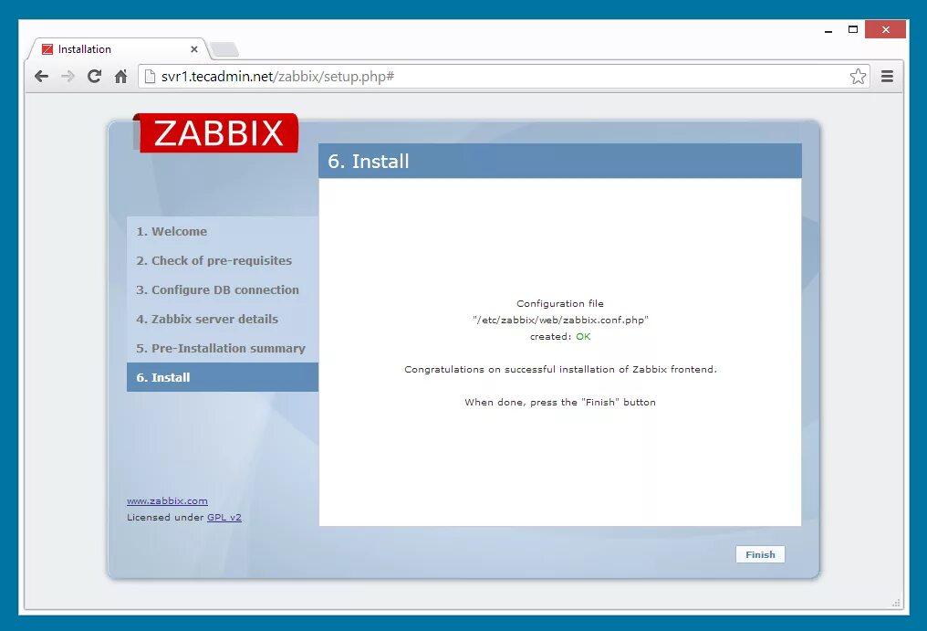 Web install. Web install