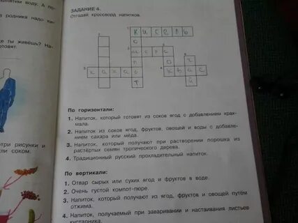 Фруктовый напиток сканворд