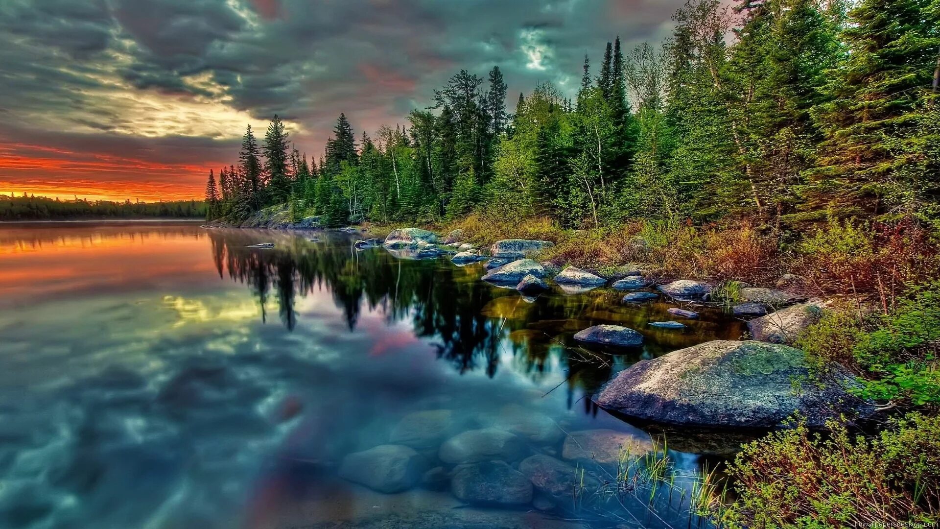 Озеро Онтарио. Озеро Байкал. Красивая природа. Красивый пейзаж.