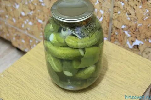 Маринованные огурцы 2х литровая банка