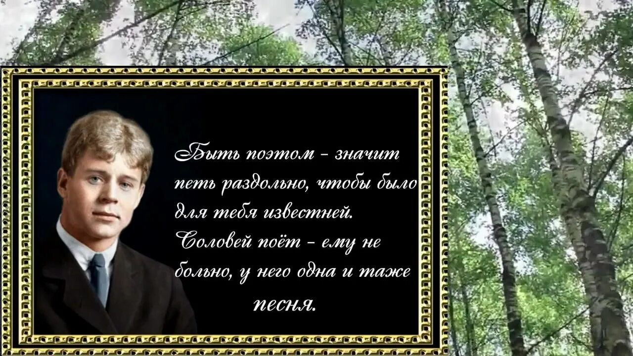 Стихотворение быть поэтом есенин. Быть поэтом Есенин. Быть поэтом это значит тоже Есенин. Есенин быть поэтом это значит. Быть поэтом значит петь Раздолье.