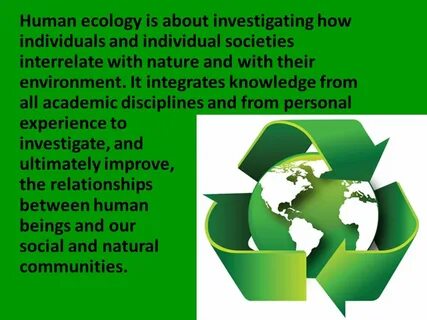 Individuals and the environment