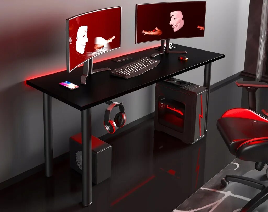 Компьютерный стол 140. Компьютерный стол белый глянец МД64.3.120. Геймерский стол Харли 03 BMS. Hoff столы игровые. Игровой компьютерный стол RVG черный/красный 120.