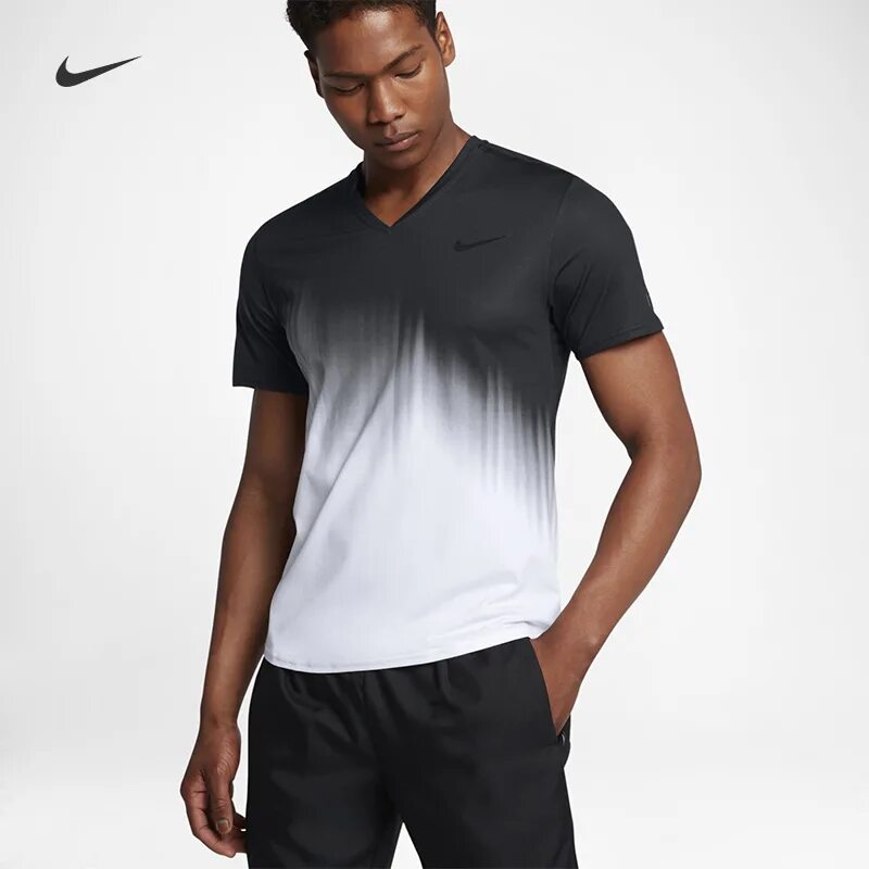 Рубашка nike. Федерер nike 2017. теннисные футболки мужские. теннсинаяфутболка мужская. мужской топ.