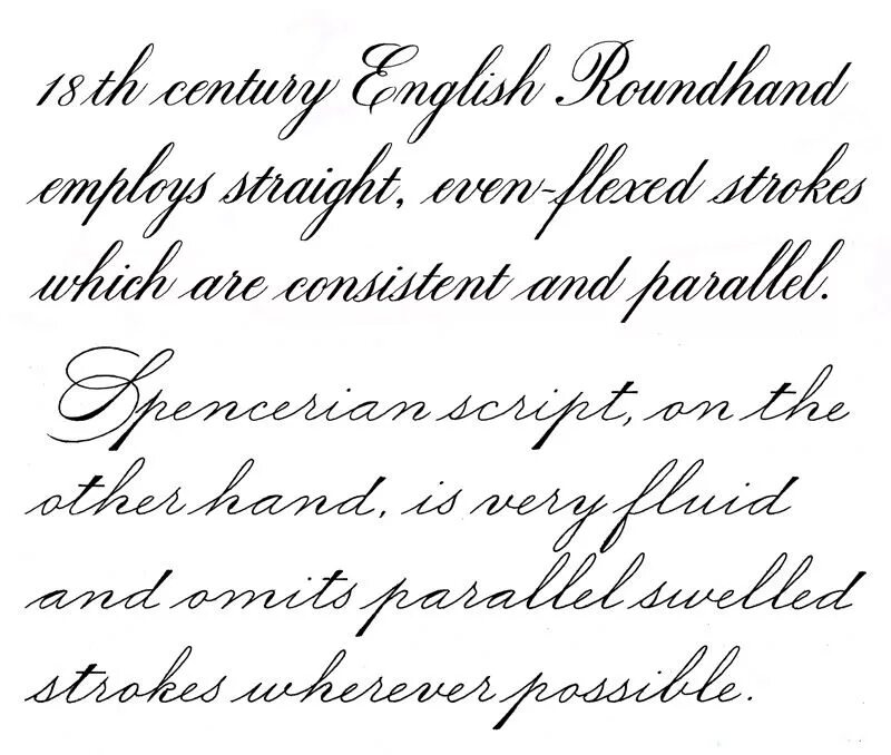 English script