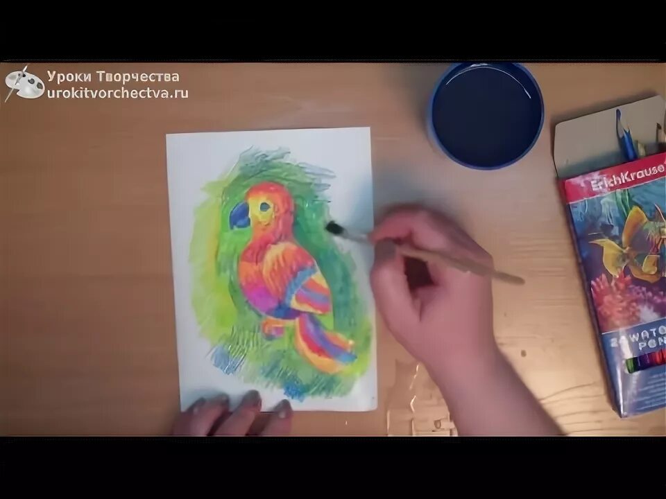 Как рисовать акварельными карандашами для детей. Урок рисования для детей карандашами видео. Рисунки о животных из карандашей. Рисование цветными карандашами. Теплякова о.