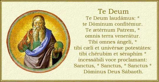 Te deum. Те Deum. Te Deum-в живописи. Te Deum (гимн). Sanctus Dominus Deus Sabaoth.