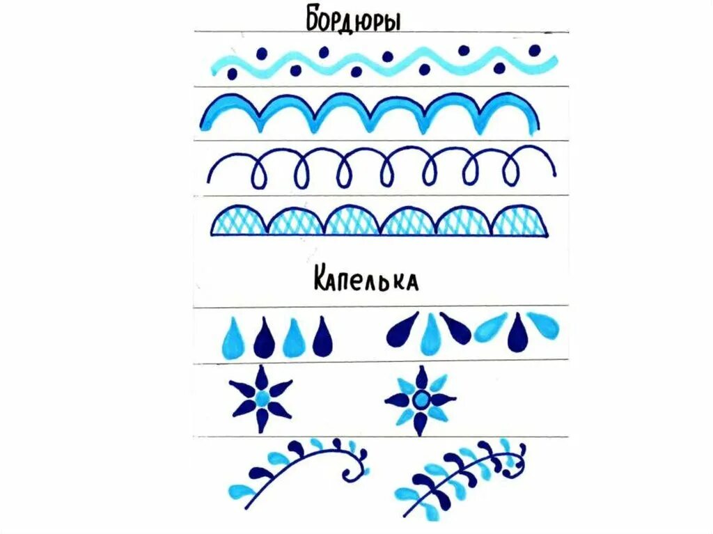Гжельская роспись рисунки. Гжельская роспись элементы росписи для детей. Гжель орнаментальная роспись. Гжель элементы. Гжель агашка.