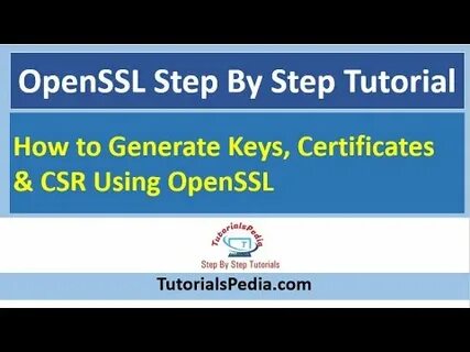 Openssl new key