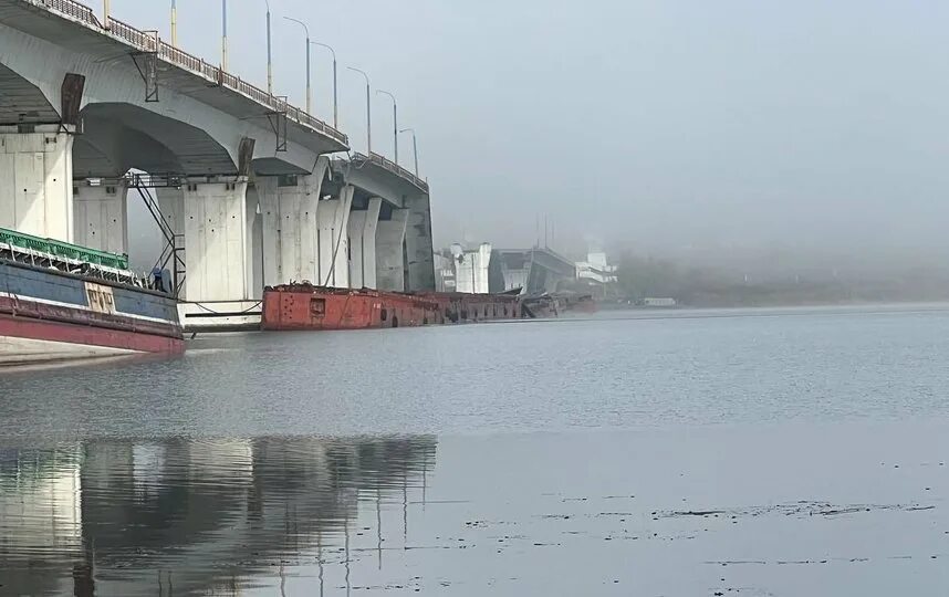 Днепр взорванные мосты