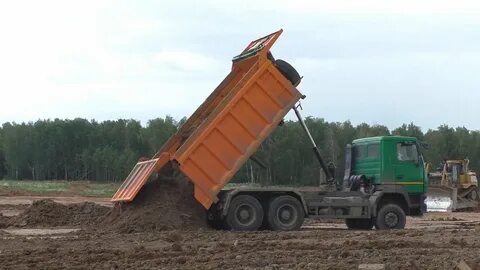 Выгрузка самосвала