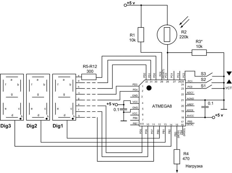 Электронное фотореле на ATmega8 - Микроконтроллеры и Технологии
