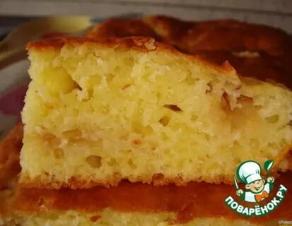 Пирог с тертыми яблоками