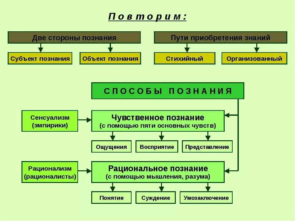 Познание с помощью. Процесс познания схема. Процесс познания Обществознание.