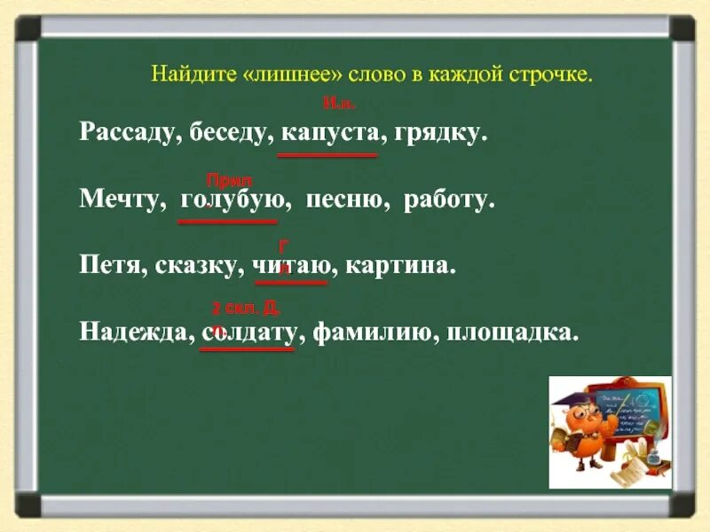 4 класс русский прочитай и найди лишние. Назови лишнее слово. Найдите лишнее слово в каждом столбике. Определите лишнее слово в каждой группе. Отличие имеет лишнее слово.