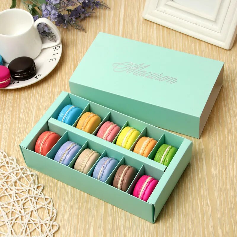 Макароны в коробке фото Hot New Window Macaron box,cake box,gift box 200PCS/LOT Gift Bags & Wrapping Sup