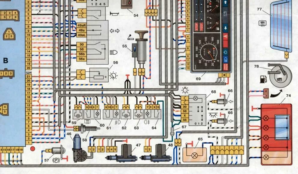 Электрическая схема ВАЗ 2109 карбюратор высокая панель. Схема электрооборудования ВАЗ 2109 инжектор высокая панель. Электрооборудование ВАЗ 21099. ВАЗ 2109 инжектор схема электрооборудования инжектор.
