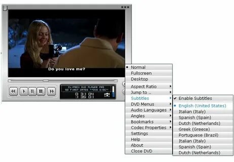 Fullscreen player
