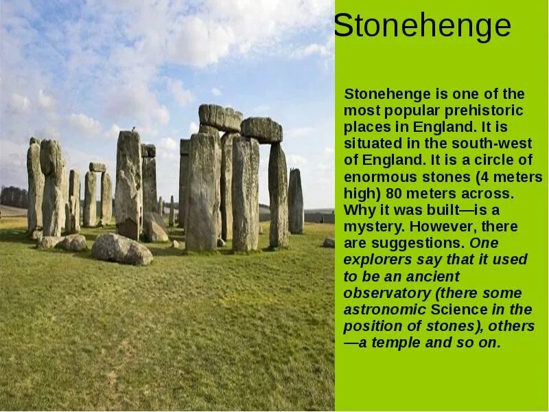 Building the stone circle would
