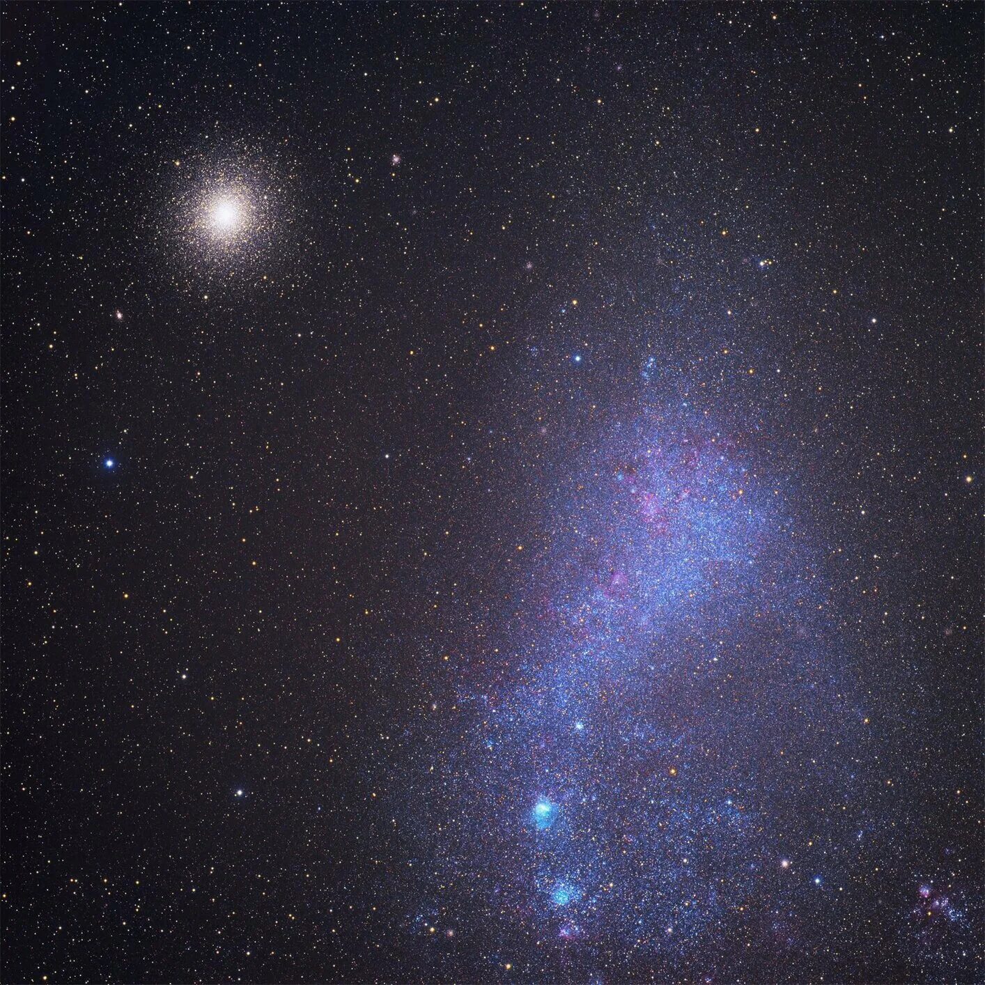 Шаровое звездное скопление 47 тукана. Галактика Малое Магелланово. Галактика большое Магелланово облако. Малое Магелланово облако Галактика Млечный путь.