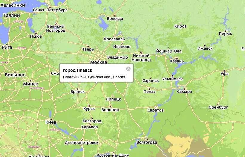 Где находится тульская