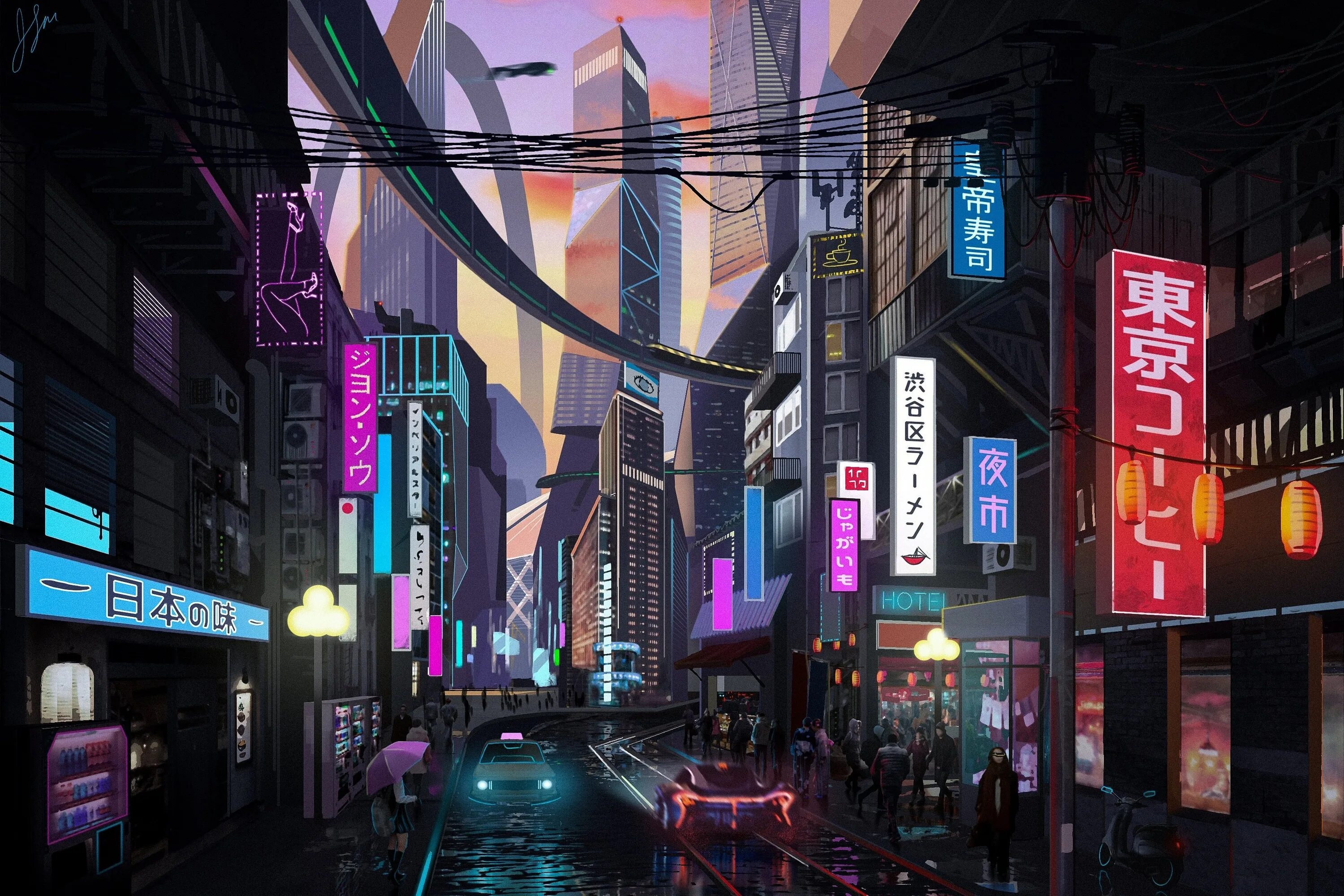 Cyberpunk Токио. Cyberpunk 2077 Токио. Киберпанк город Токио. Tokyo art