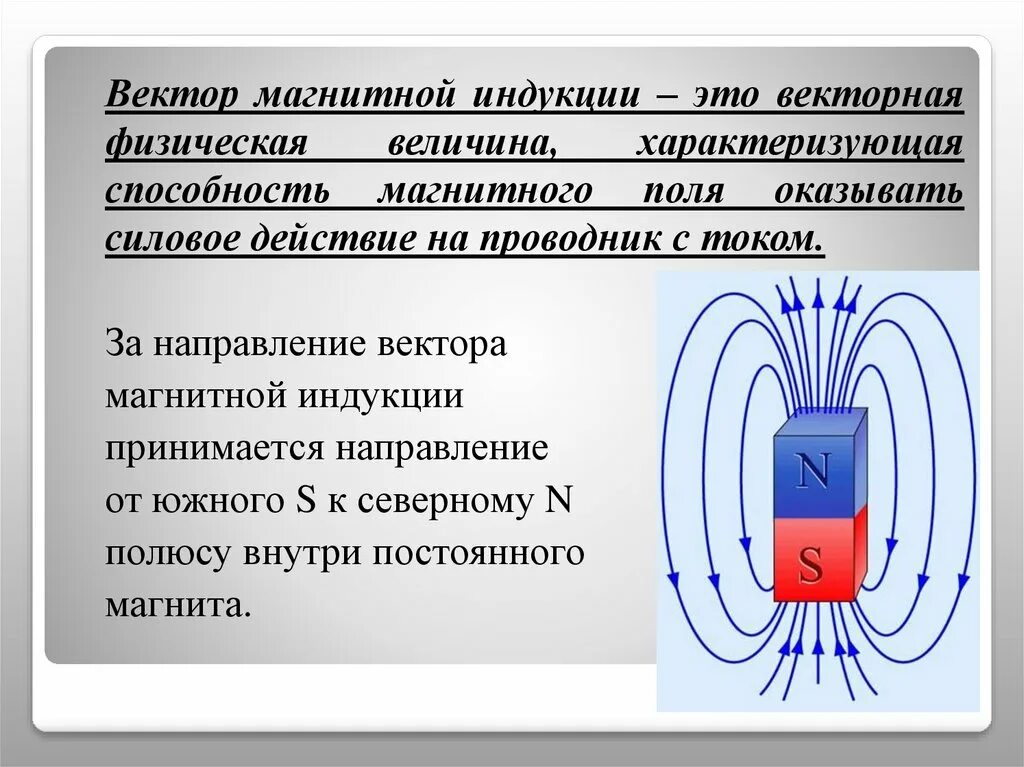 Вектор модуль и линии магнитной индукции. Магнитное поле вектор магнитной индукции. Поле магнитной индукции. Направление магнитной индукции в постоянном магните.