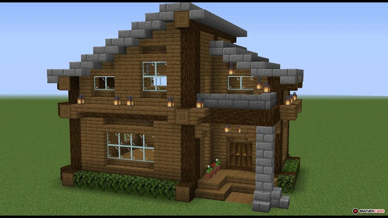 How To Build A Minecraft Wooden Mansion! - YouTube