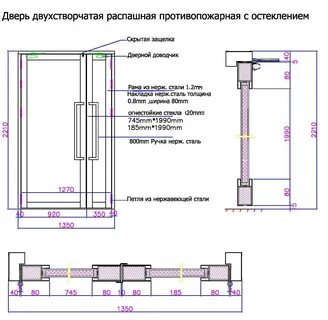 Двери противопожарные размеры проемов