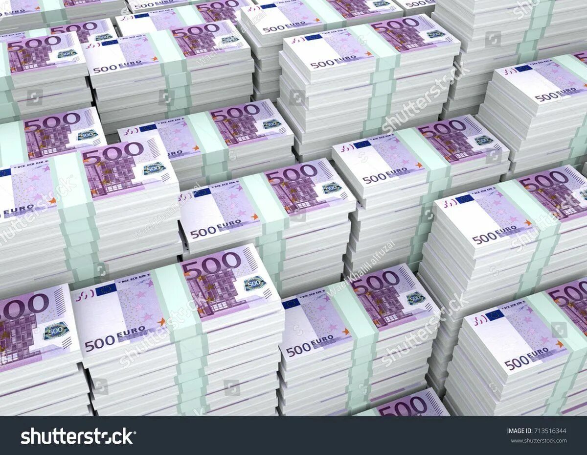 Деньги евро. Много денег евро. Пачки евро. Стопка денег евро.