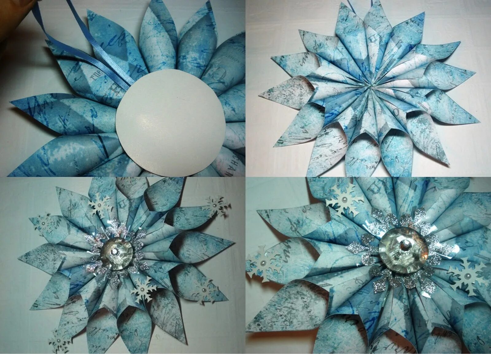 Обёмныеснежинки из бумаги. Новогодний квиллинг. Поделка снежинка. Оригинальные и красивые снежинки. Поделка снежинка.