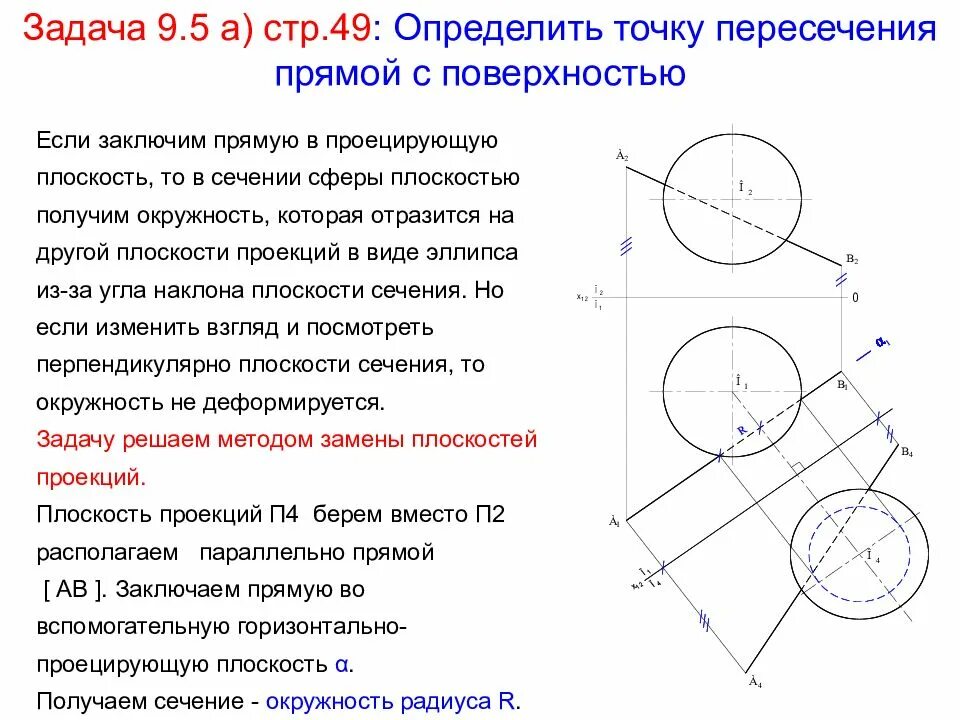 Точки пересечения прямой со сферой. Пересечение прямой со сферой Начертательная геометрия. Пересечение прямой с поверхностью Начертательная геометрия. Пересечение прямой с поверхностью вращения. Определение точек на поверхности