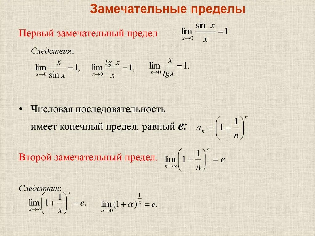 Предел функции второй замечательный предел. Первый и второй замечательные пределы. Первый замечательный предел. Пределы замечательные пределы. Функции замечательного предела