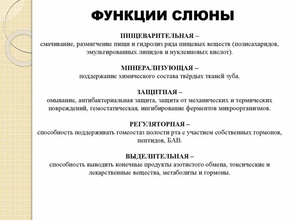 Слюноотделение функции. Биохимические функции слюны. Функция слюны в пищеварительной системе. Функции слюны биохимия. Функции слюны физиология человека.