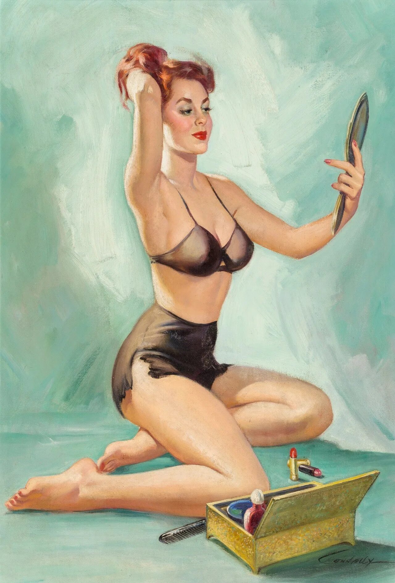 Художник Gil Elvgren 21. Говард Коннолли художник. Pin up зеркало pinup2024 site