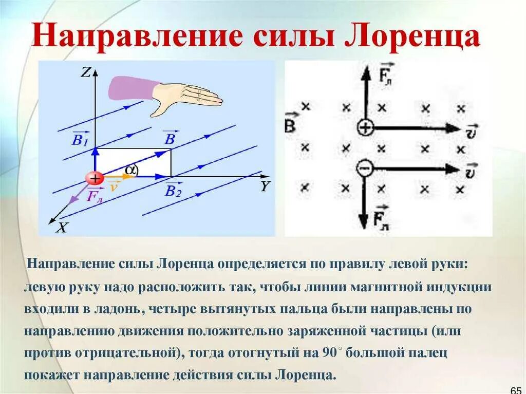 Что такое сила лоренца. Сила Лоренца направление силы Лоренца. Сила Лоренца между магнитами. Правило левой руки сила Лоренца физика 9 класс. Сила Лоренца левой руки.