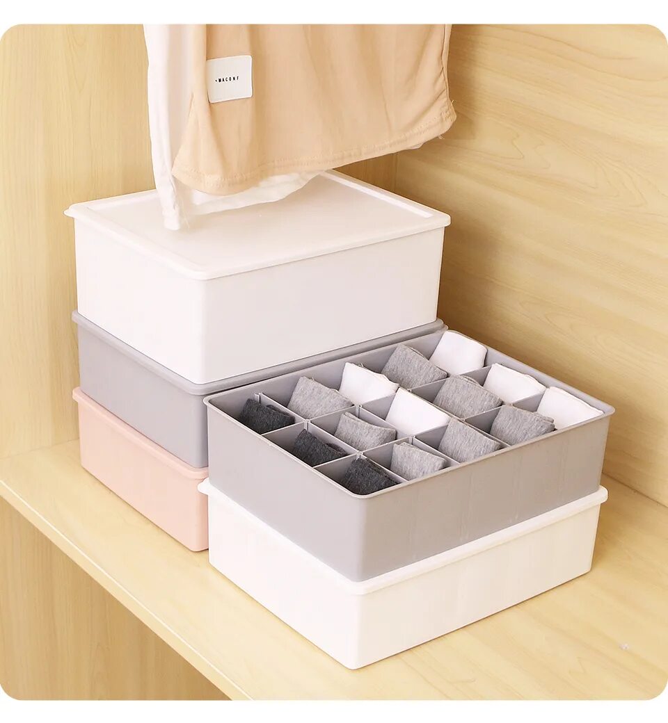 Органайзеры для хранения вещей в шкафу. Органайзер для хранения нижнего белья. Органайзер для белья. Органайзер для нижнего белья. Короб для хранения белья.