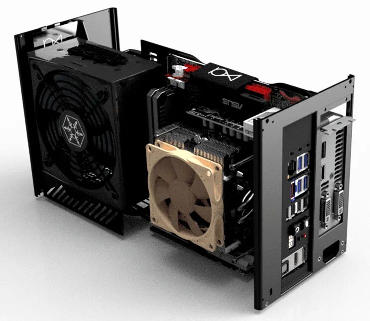 Mini itx вентилятор. Корпус mini itx ghost s1. корпус louqe ghost s1. itx-s192. louqe ghost s1 itx.
