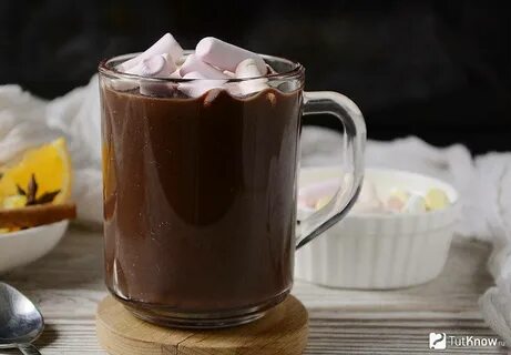 Рецепт горячего шоколада с молоком