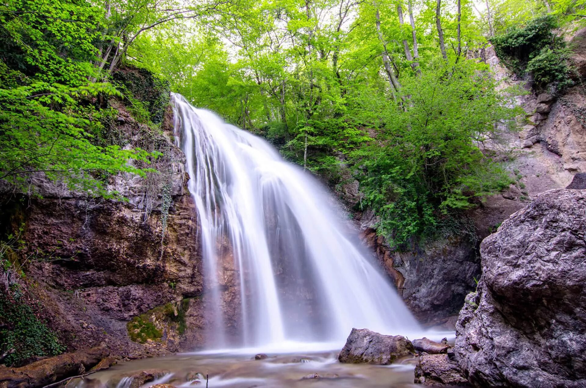 Какова высота водопада в крыму