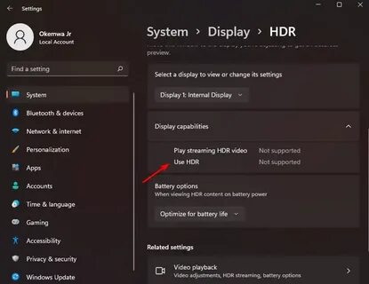 Отключение hdr