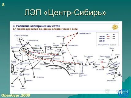 Карта лэп