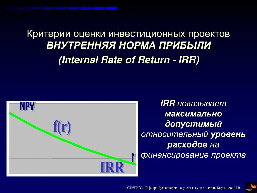Ставка дисконтирования ставка irr npv. Инвестиционный проект следует принять если irr. Формула расчета внутренней нормы доходности. Внутренняя норма доходности инвестиционного проекта формула. Внутренняя норма доходности инвестиционного проекта формула.