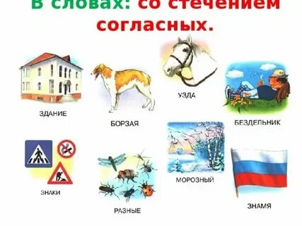 Слова со стечением согласных л