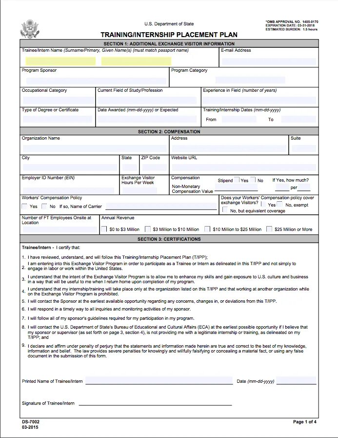 J form. Ds 2019. ds-2019 form j1. ds 2019 form. what is ds 2019 form.