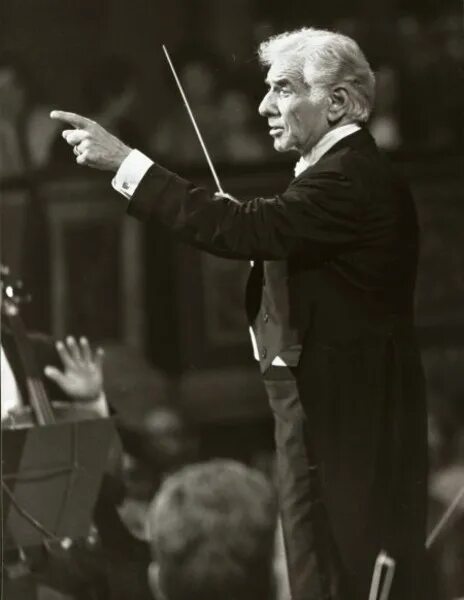 седой дирижер.