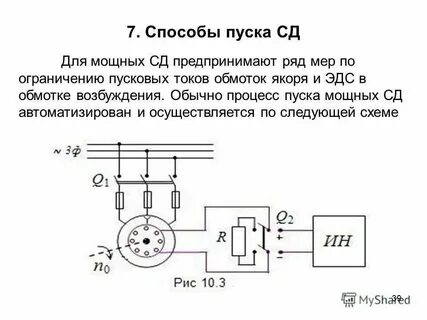 Пуск синхронного