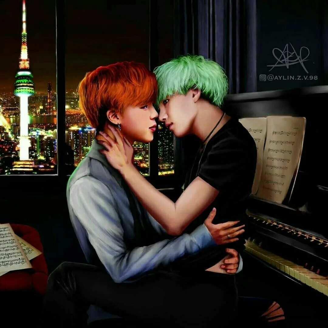 А как вы познакомились фф юнмины. Bts art юнмины. бтс yoonmin. чимин и юнги арт. bts арт yoonmin.