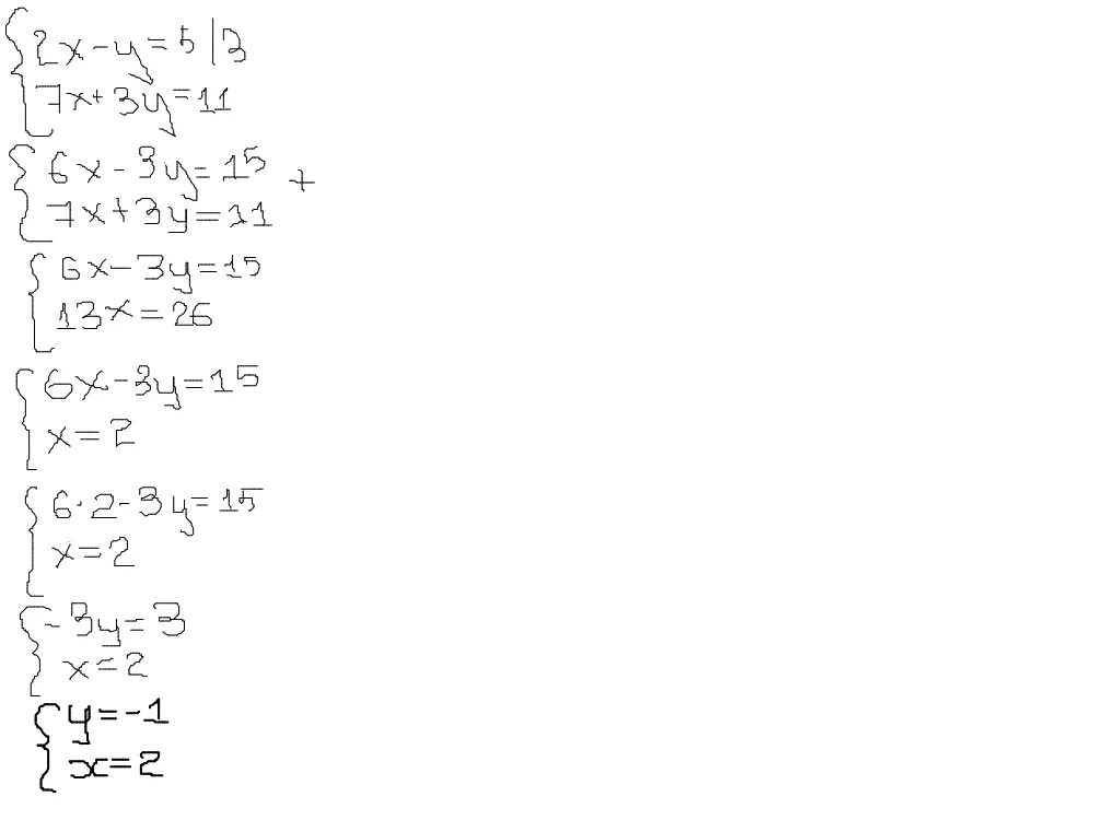 Y 7x 3 7 5 x. Решите систему уравнений 3x-y=7. Система уравнений 7x-3y=11. Решение системы y+5=x. Решите систему уравнений 7x-3y=11.