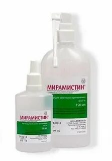 Обработка рта мирамистином